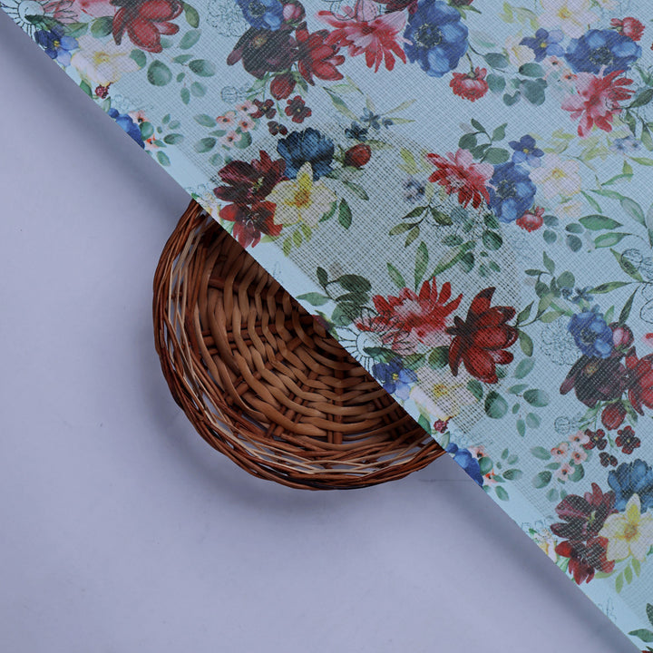 Floral Print Kota Doria Fabric