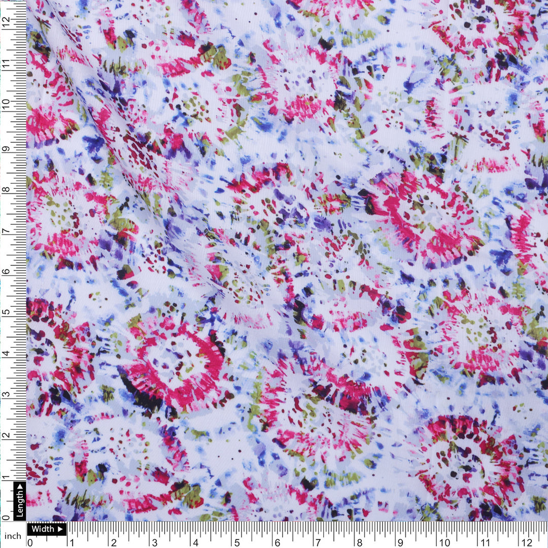 Abstract Floral Muslin Fabric