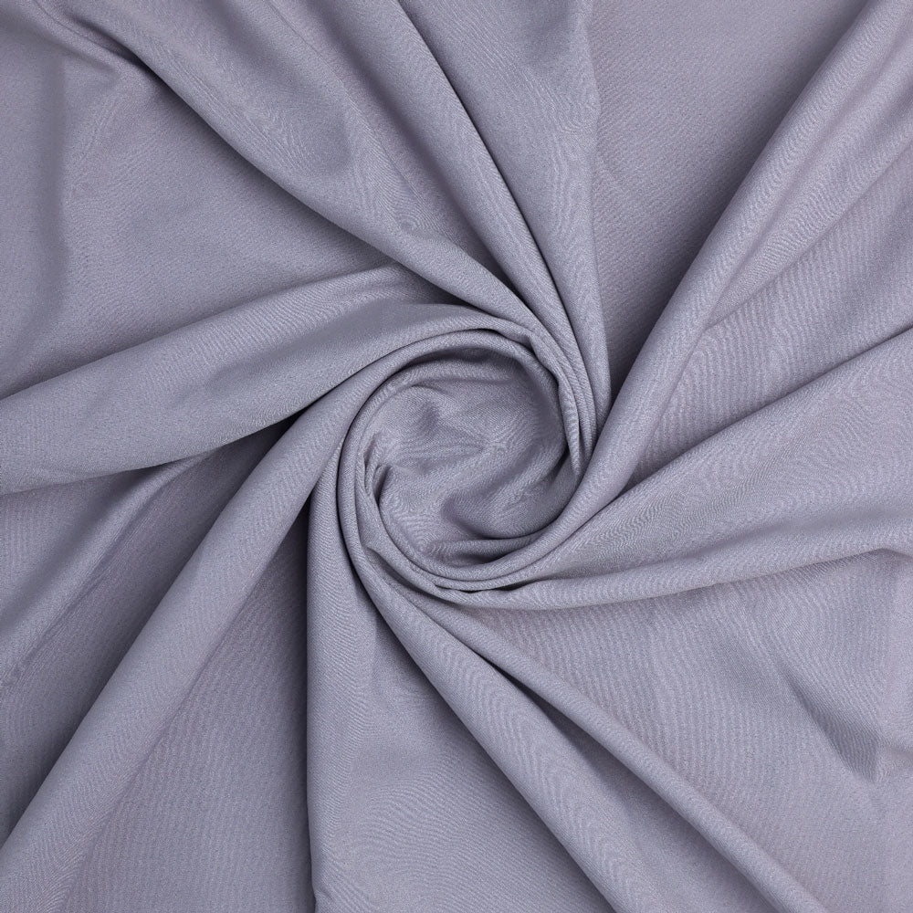 Gray Plain American Crepe Solid Fabric