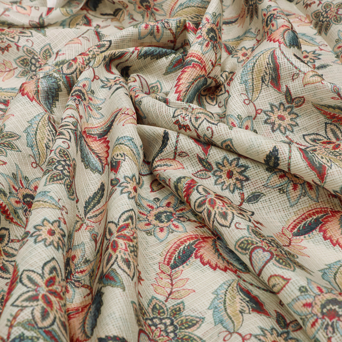 Gorgeous Digital Printed Kota Doria Fabric Material