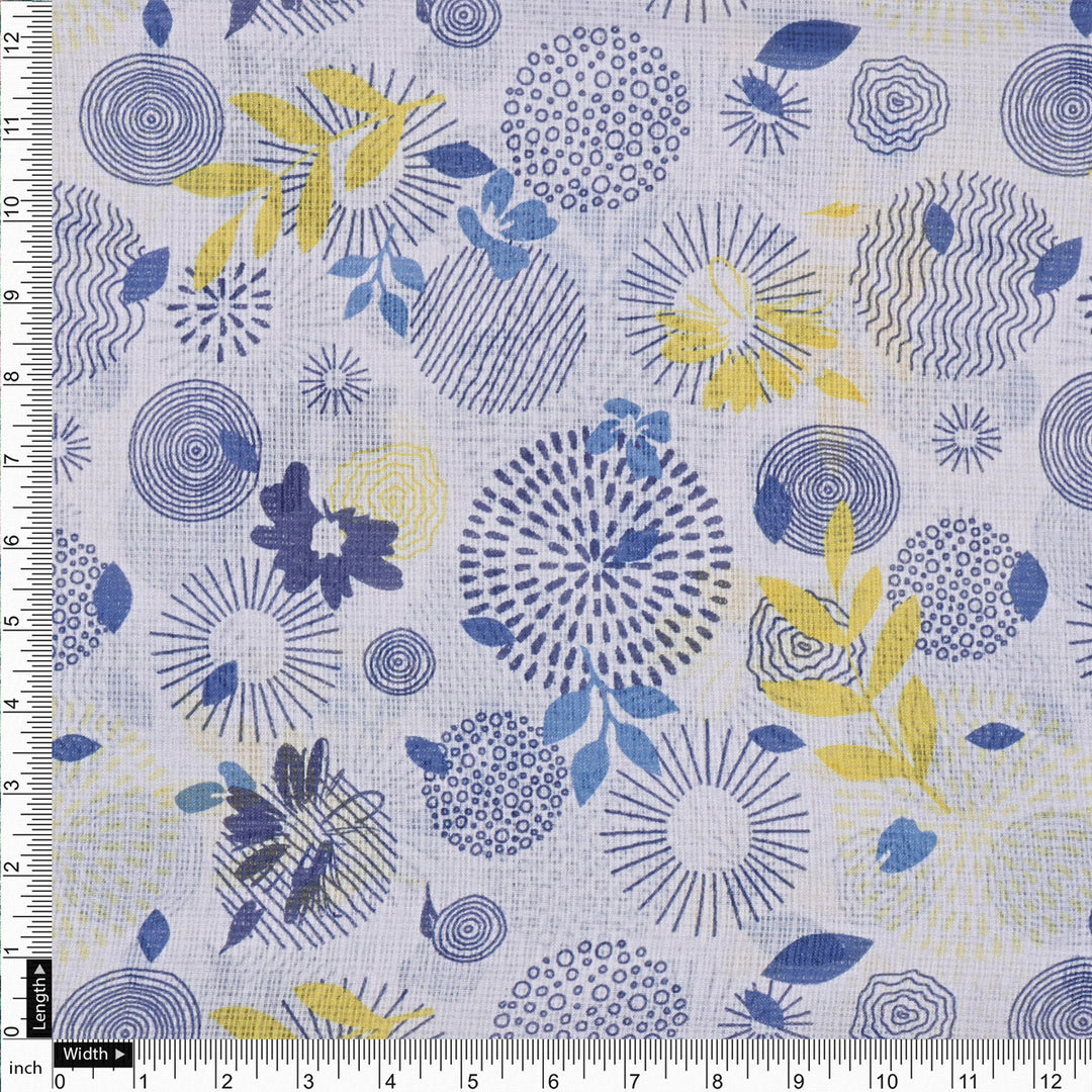 Gorgeous Damask Kota Doria Digital Print Fabric Material