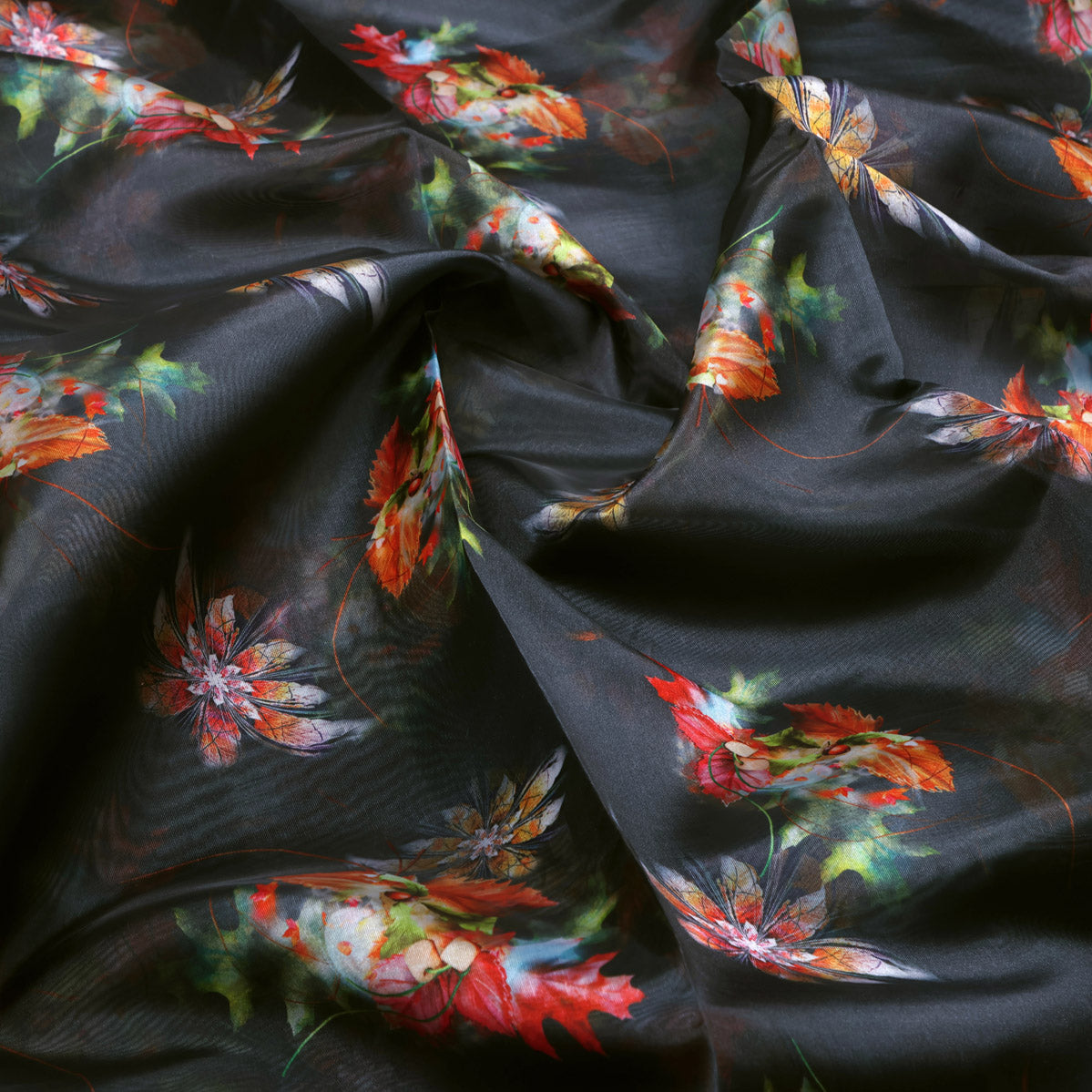 Gorgeous Floral Organza Printed Fabric Material