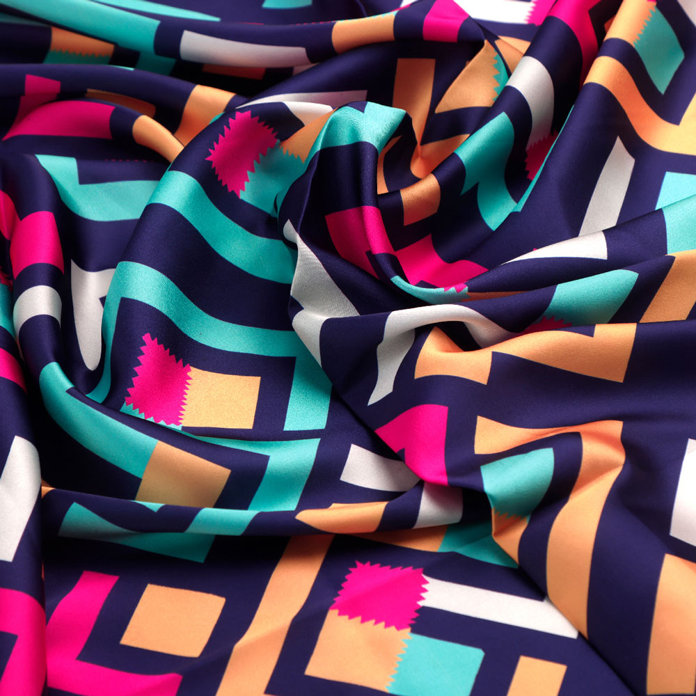 Abstract Digital Printed Fabric by FAB VOGUE Studio