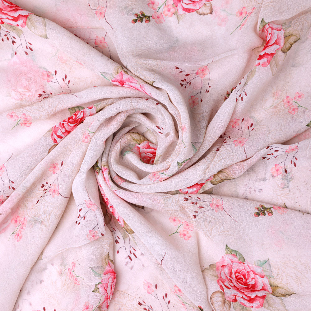 Floral Ditsy Digital Printed Pure Georgette Fabric from FAB VOGUE Studio