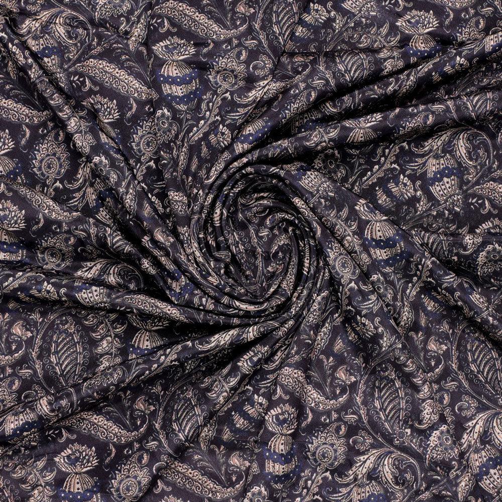 Brown Paisley Seamless Digital Printed Fabric - FAB VOGUE Studio®