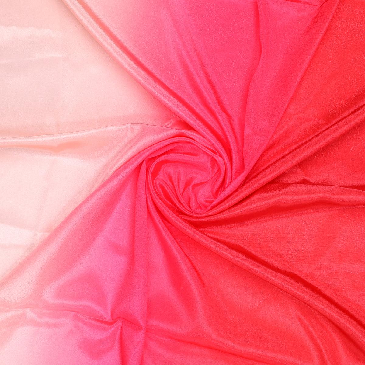 Beautiful Three Colour Gradients Digital Printed Fabric - Crepe - FAB VOGUE Studio®