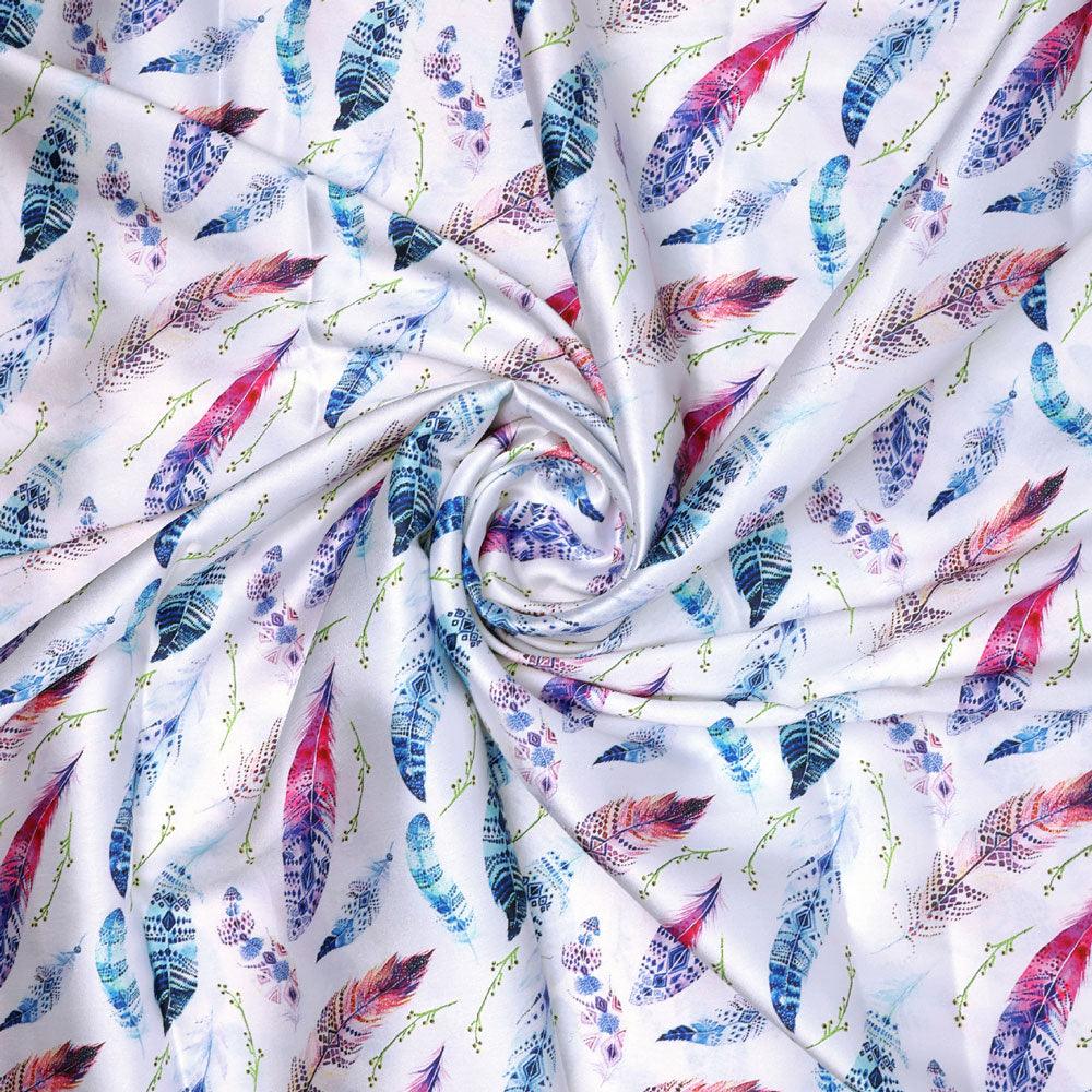 Feathers Digital Printed Fabric - FAB VOGUE Studio®