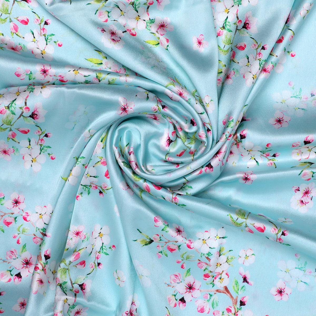 Beautiful Rama Floral Vine Digital Printed Fabric - FAB VOGUE Studio®