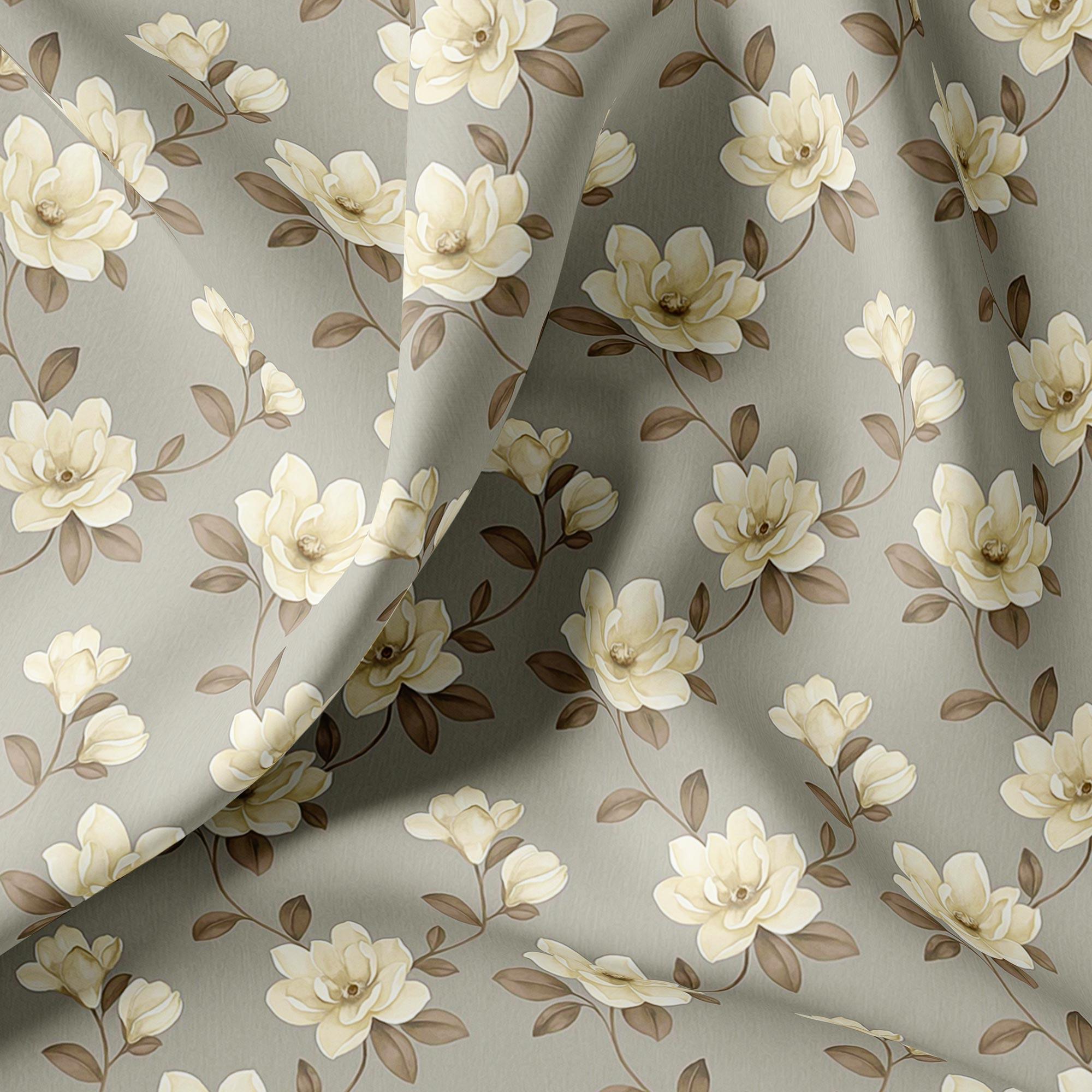 Elegant Floral Ditzy Pattern Digital Printed Fabric - FAB VOGUE Studio®