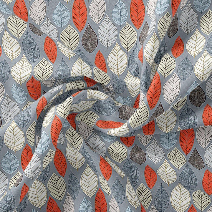 Autumn Leaves Digital Printed Fabric - FAB VOGUE Studio®