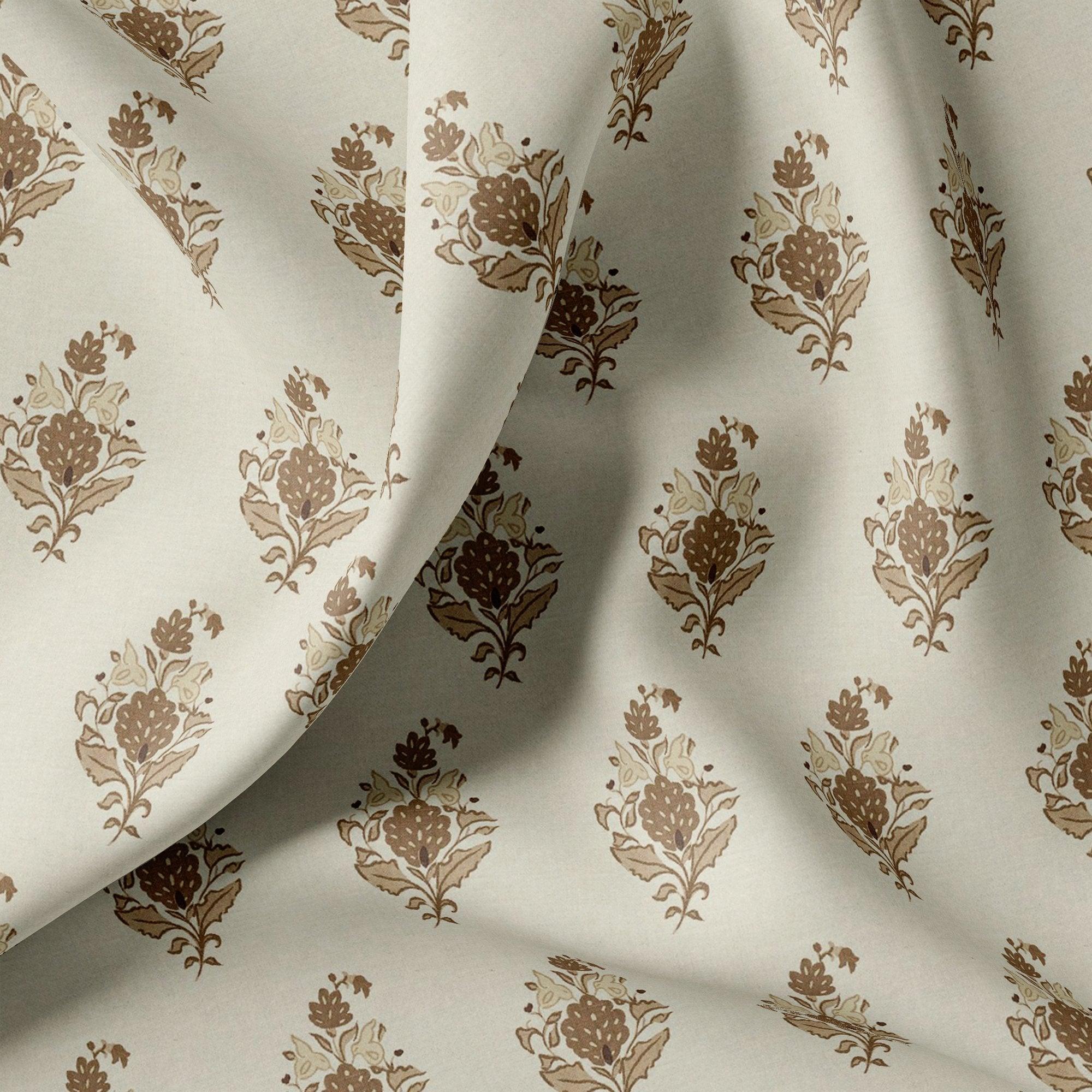 Seamless Flower Pattern Digital Printed Fabric - FAB VOGUE Studio®