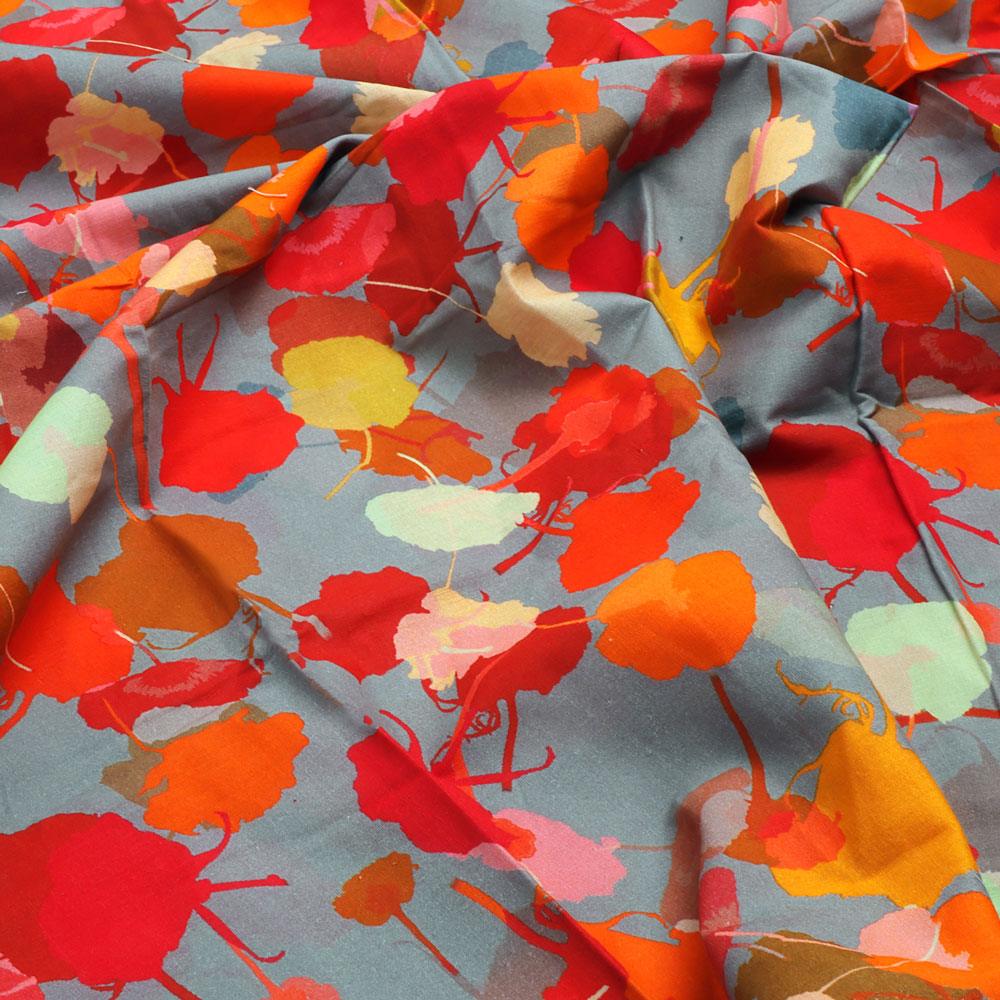 Watercolour Spotted Random Multicolour Flower Digital Printed Fabric - Pure Cotton - FAB VOGUE Studio®