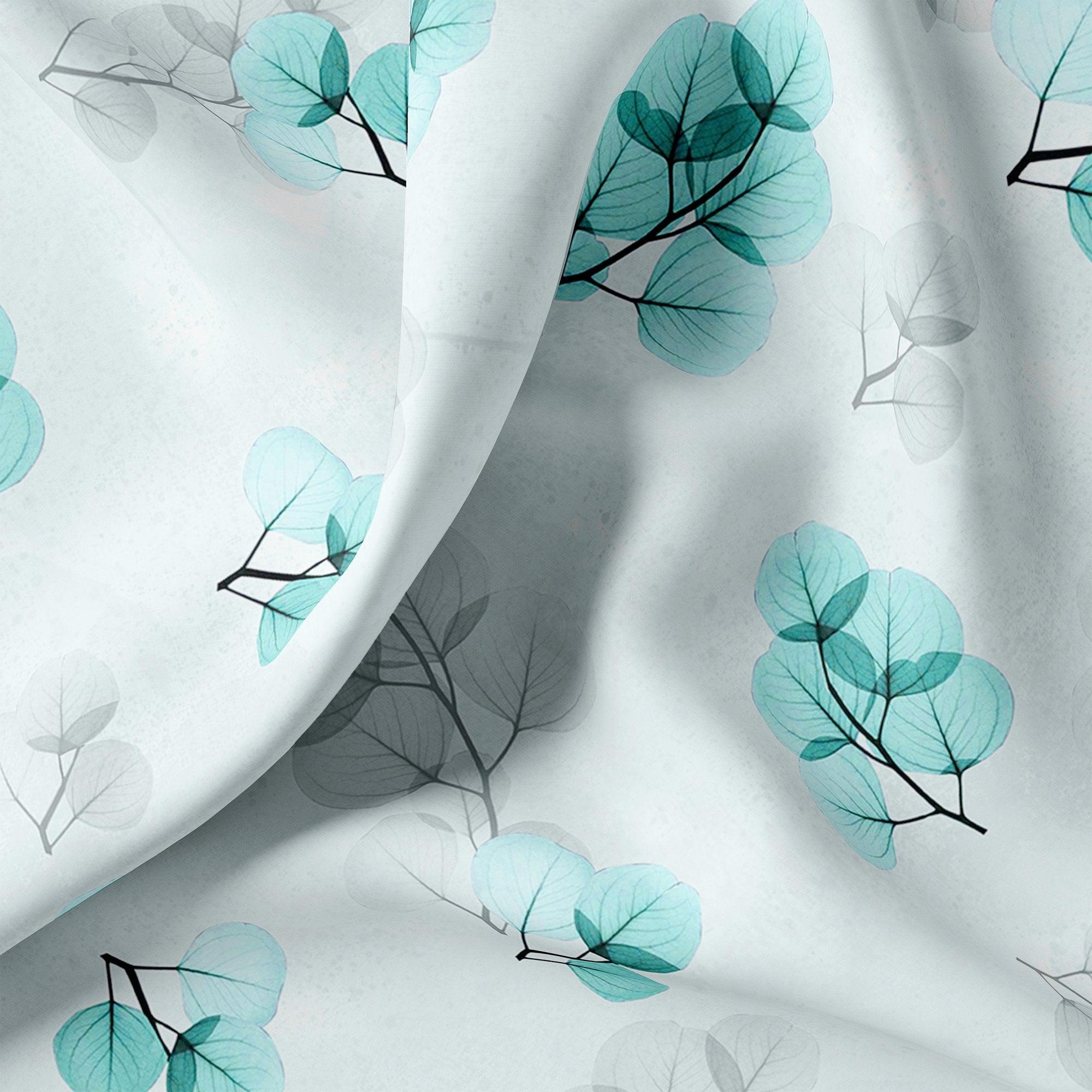 Rama Color Leaves Digital Printed Fabric - FAB VOGUE Studio®