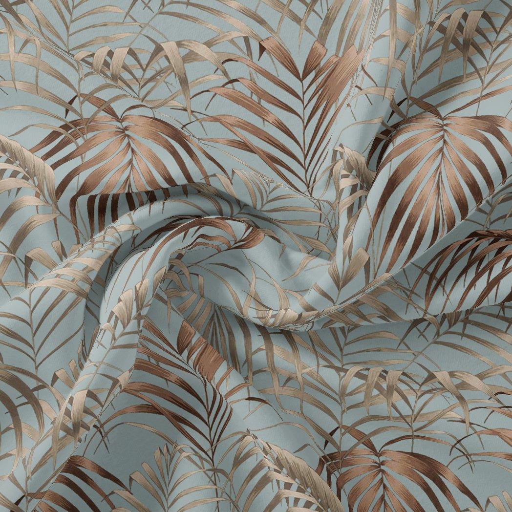 Tropical Garden Leaves Digital Printed Fabric - Pure Georgette - FAB VOGUE Studio®