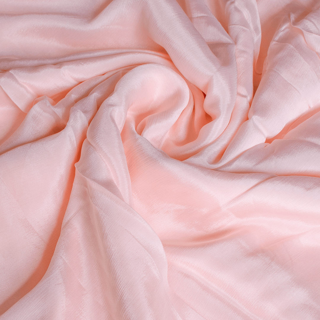 Buy Dusty Rose Pink Plain Dyed Satin Georgette Fabric Online