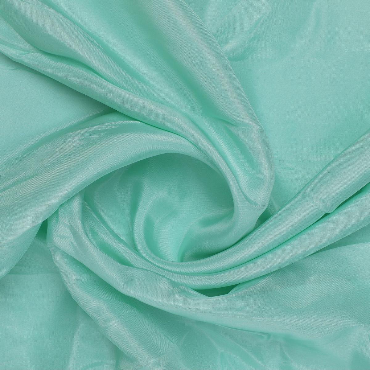 Pista Green Colour Upada Silk Plain Dyed Fabric - FAB VOGUE Studio®