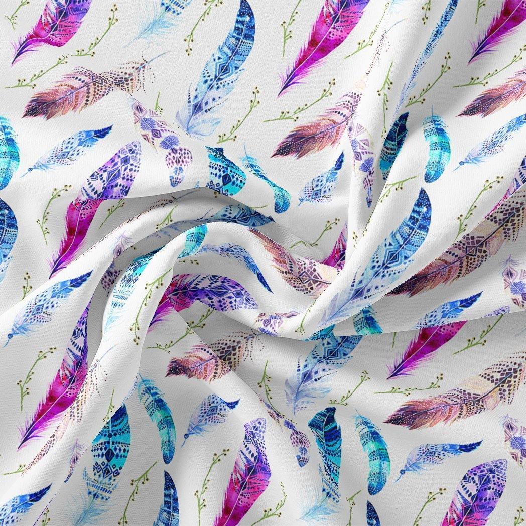 Feathers Digital Printed Fabric - FAB VOGUE Studio®