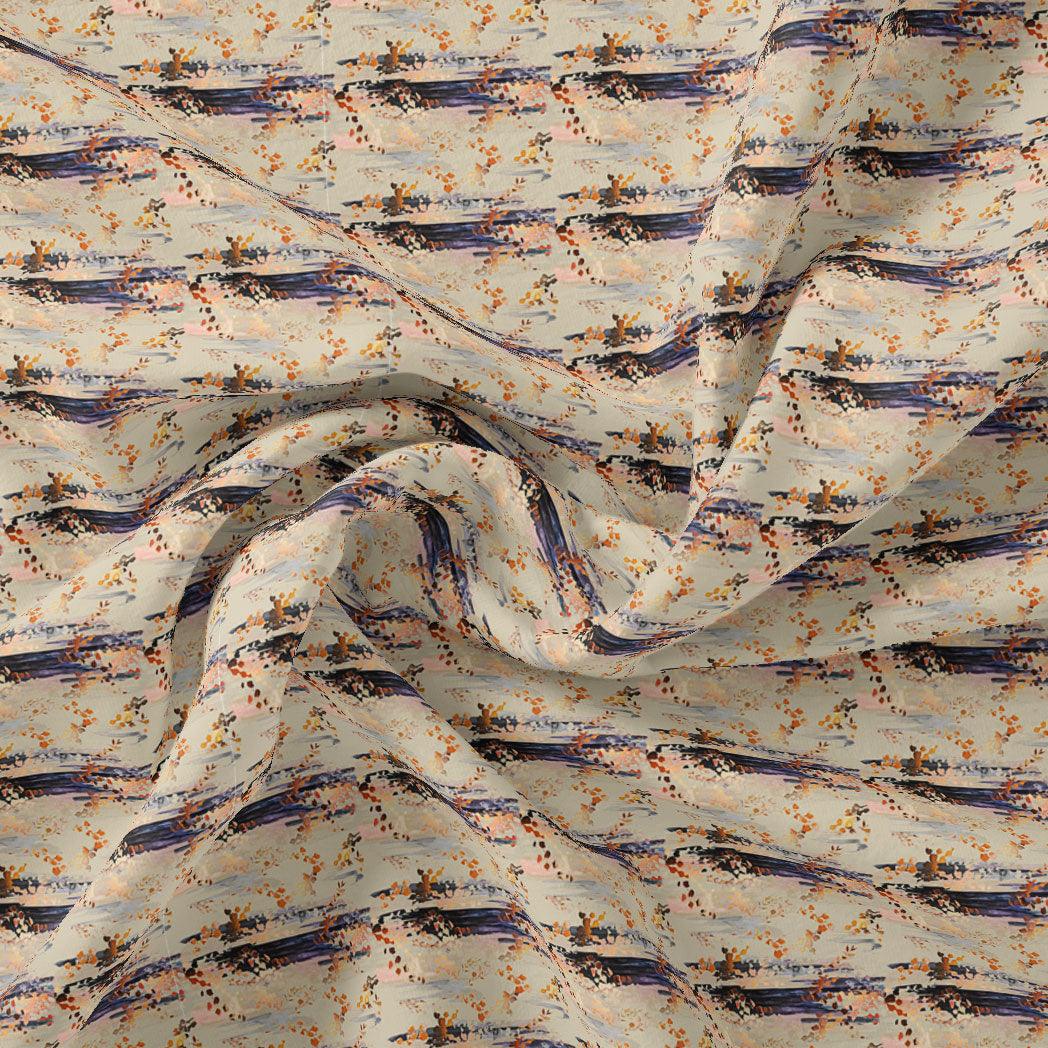 Modish Moss Decorative Weightless Printed Fabric - FAB VOGUE Studio®