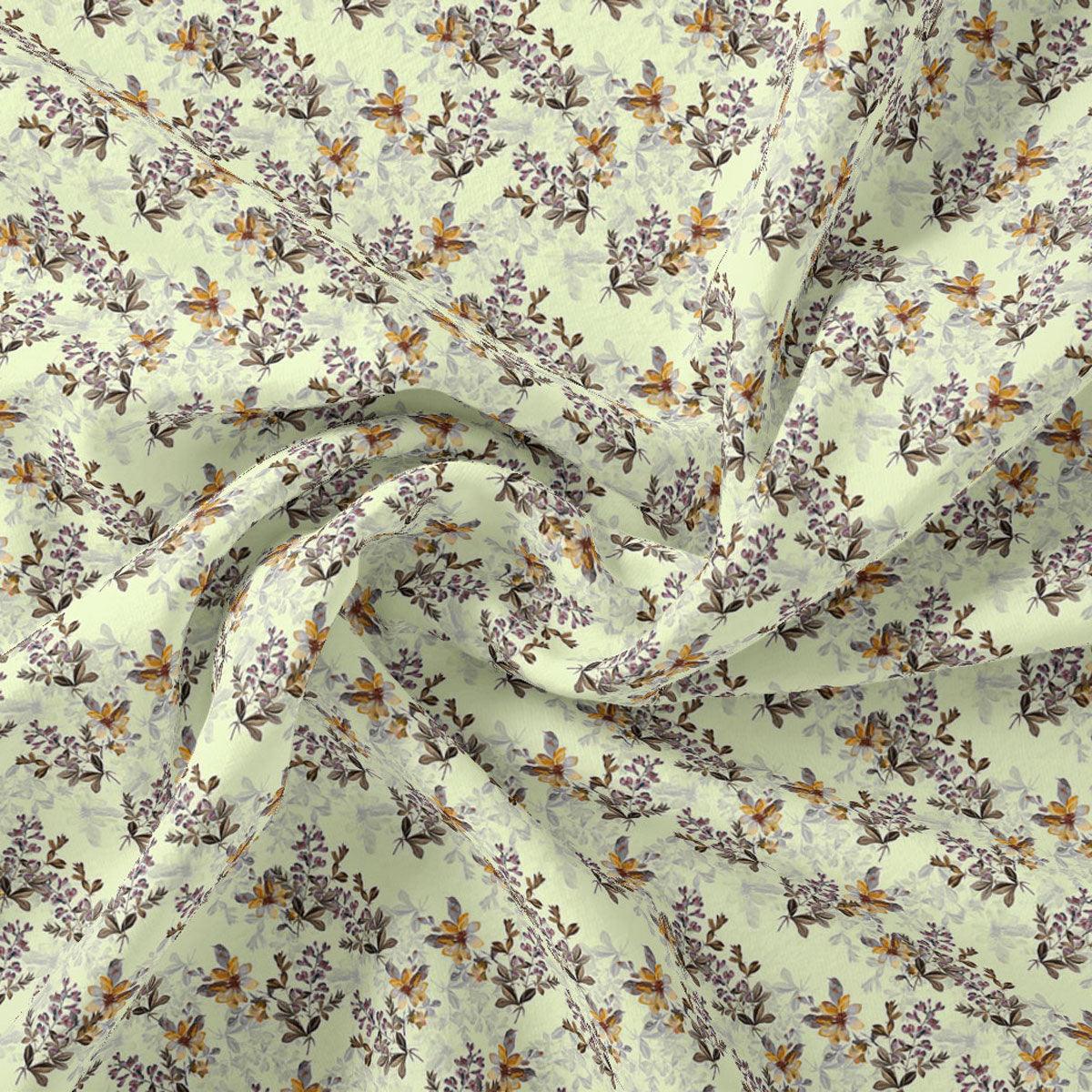 Pista Flower Weightless Printed Fabric - FAB VOGUE Studio®