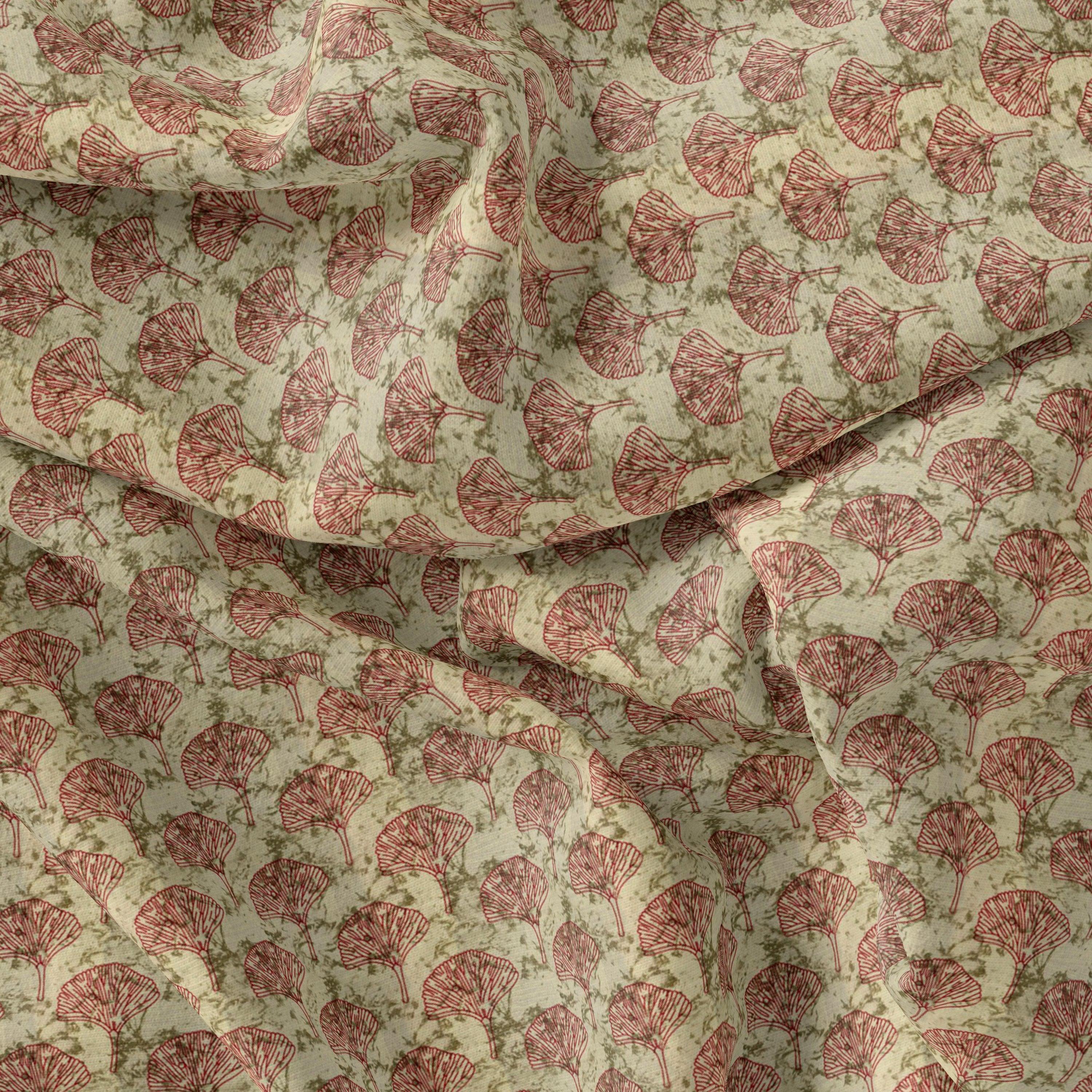 Flower Block Allover Digital Printed Fabric - Weightless - FAB VOGUE Studio®