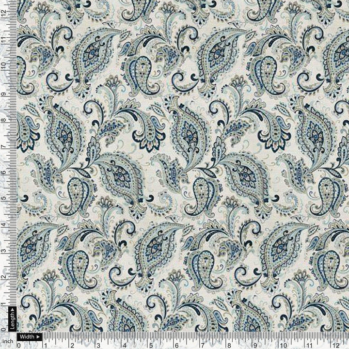 Paisley Seamless Design Digital Printed Fabric - FAB VOGUE Studio®