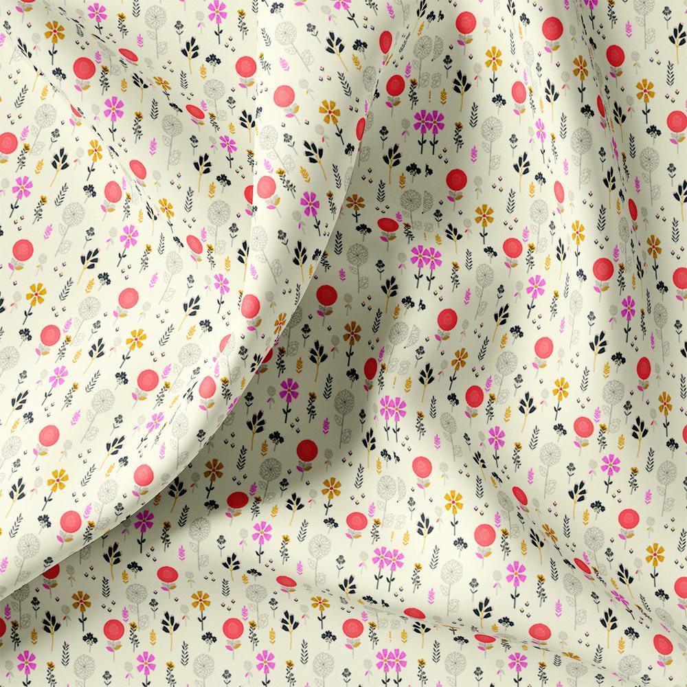 No White PVC Vogue Multi-Color Polyester Flowers Printed Fabric - China  Oxford Cloth and Printing Fabric price