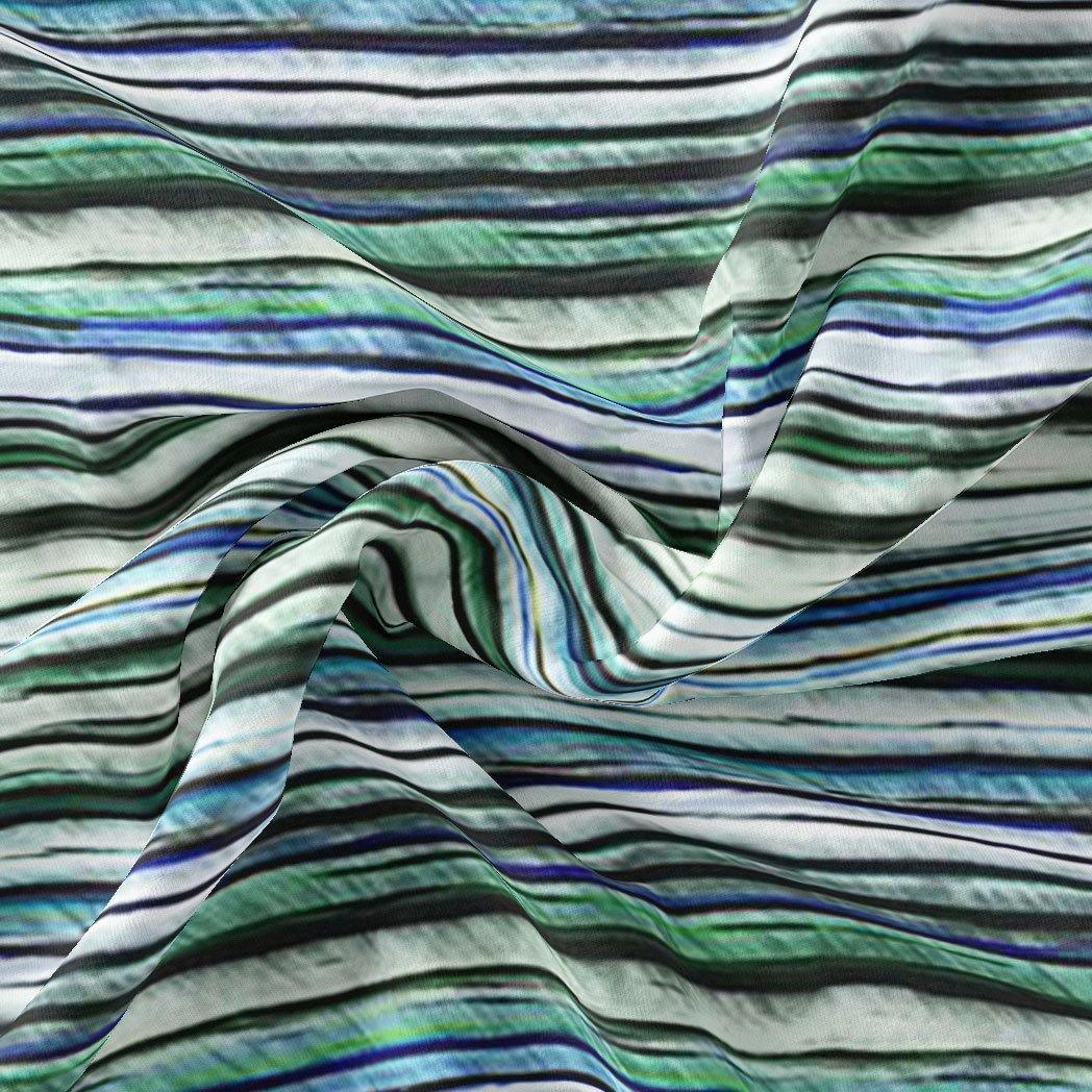 Random Stripes Pattern Digital Printed Fabric - FAB VOGUE Studio®