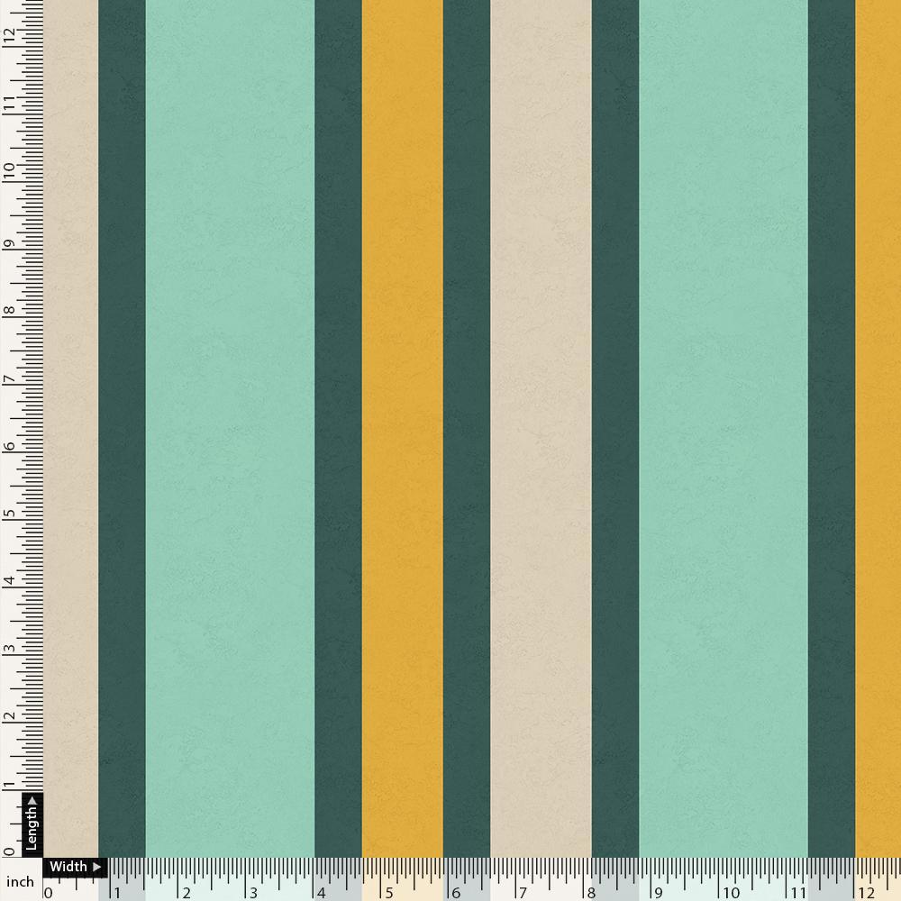 Green And Yellow Stripes Combo Digital Printed Fabric - Weightless - FAB VOGUE Studio®